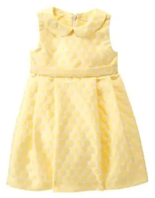 NWT Gymboree Marina Party Yellow PolKa Dots Dress Easter Wedding Toddler Girls • $14.98