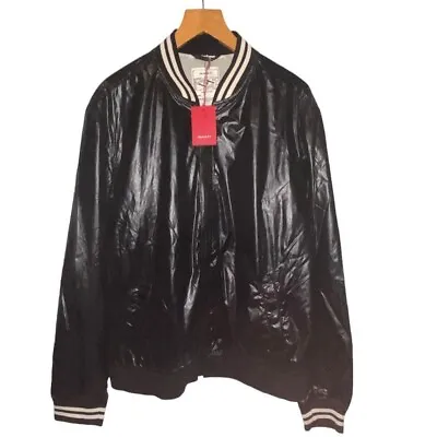 £45 • Buy Gant Rugger Lumber Jacket Black / Varsity / Bomber-size : XXL