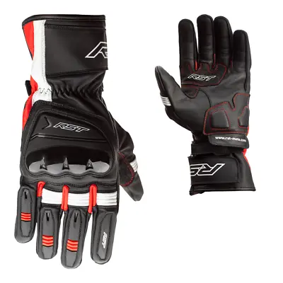 RST Pilot Semi Sport CE Mens Motorbike Sports Perforated Leather Gloves • £47.49