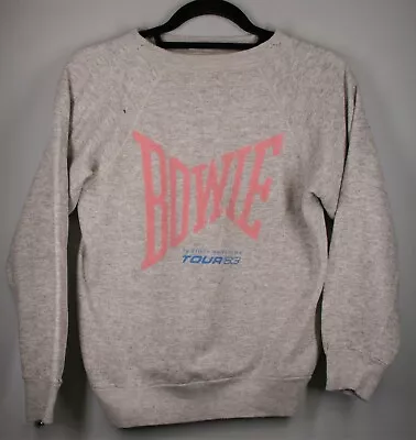 £132.50 • Buy David Bowie Shirt Sweat Shirt Original Serious Moonlight Tour 1983