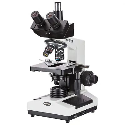 AmScope 40X-2000X Trinocular Compound Microscope W Camera Port Lab Or Multi-Use • $280.99