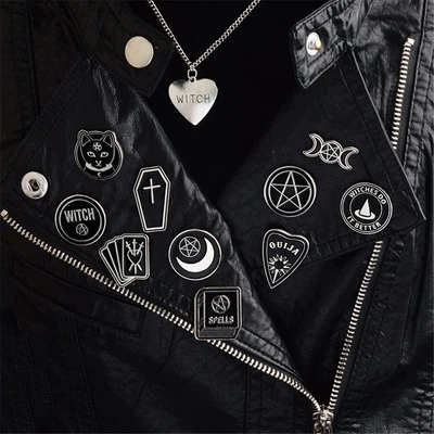 $1.94 • Buy Witches Punk Dripping Oil Spells Badge Clothes Lapel Pin Enamel Pins Brooch