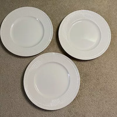 Mikasa Italian Countryside Dinner Plates 11 1/8  DD900 White Set Of 3 - CHIPPED • $11.99