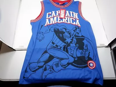 Captain America Jersey Mad Engine Marvel XL  New  GM3718 • $102.46