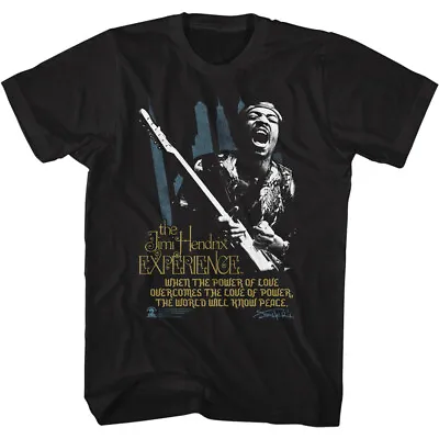 Jimi Hendrix Experience When The Power Of Love Overcomes Men's T Shirt  • $34.45