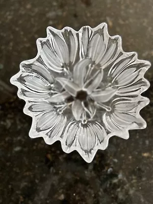 Vintage Mikasa Frosted Satin Crystal Tulip Serving Bowl 7  Diameter • $10.95