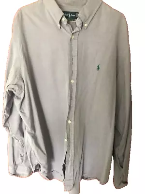 Men's Ralph Lauren Classic Fit Casual Shirt Size 18 • £8