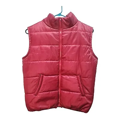 Universal Studios Back To The Future Official Red Puffer Vest Marty McFly... • $35