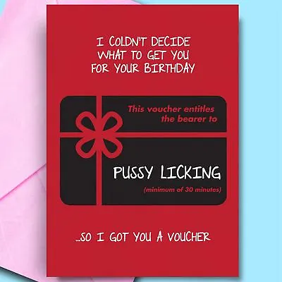 £2.95 • Buy Wife Birthday Cheeky Card For Wife Funny Offensive Birthday Cards