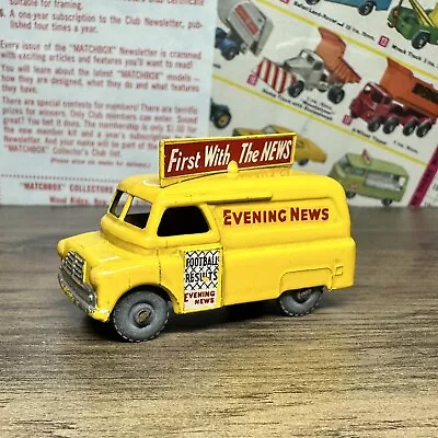 Lesney Moko Matchbox 42 Bedford Evening News Van Yellow • $34.99