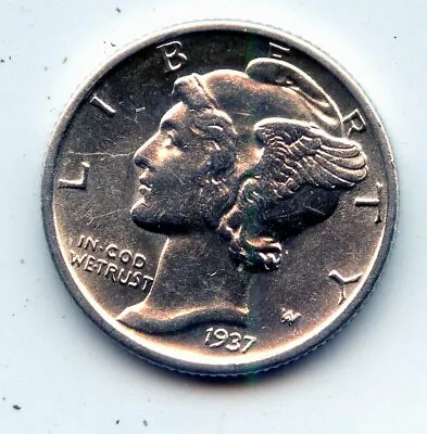 1937-d Mercury Dime  (SEE PROMO) • $29.99