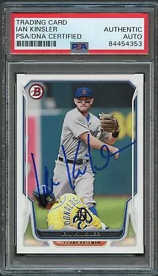 2014 Bowman #181 Ian Kinsler Signed Card PSA Slabbed Auto Tigers • $79.99