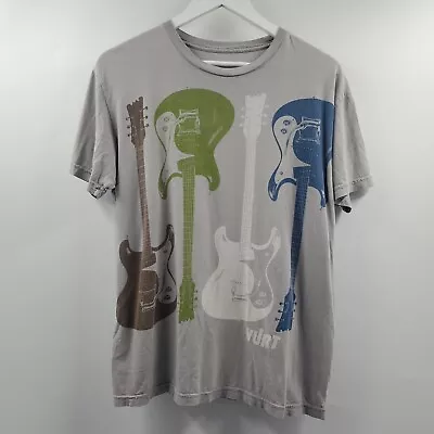 Vurt Electric Guitars Graphic Band Tee Shirt Gray M • $19.12