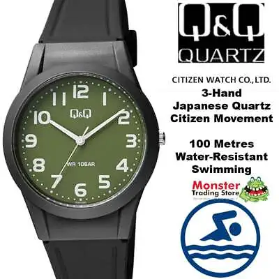 Vq50j028 Q&q 100-metres Gents Sports Watch Citizen Made - Swimming Watch • $39.20