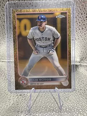 2022 Topps Chrome Gilded  Gold Etch Refractors Wade Boggs /99 • $39.99