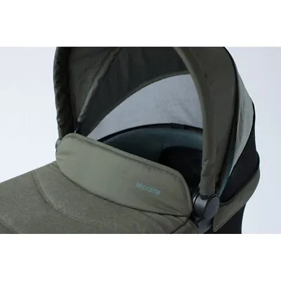 Micralite TWOFOLD SMARTFOLD CARRYCOT EVERGREEN Baby Toddler BN RRP £156 • £49.99