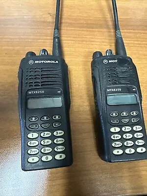 2x Motorola MTX8250 800 MHz Two Way Radio AAH25UCH6GB6AN / No Batteries • $89