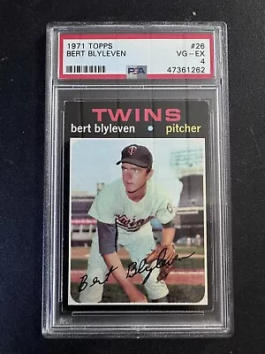 1971 Topps #26 Bert Blyleven RC PSA 4 VG-EX HOF Twins UNDERGRADED! • $0.99