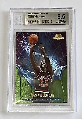 95-96 Skybox Premium Meltdown M1 Michael Jordan BGS 8.5 NM-MT+ Subs: 9.5/9/8.5/8 • $900