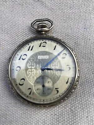 Elgin Pocket Watch Vintage Timepiece • $175