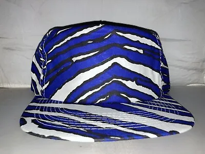 Vtg ZUBAZ Snapback Hat Cap Rare 80s 90s NWOT Hipster Blank Blue Hip Hop Rap • $19.99