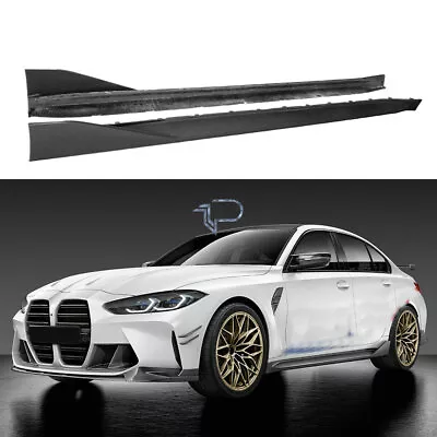 Real Carbon Fiber Side Skirts Add-On For BMW 4 Series G82 G83 M4 2 DOOR 21-23 MP • $498.13