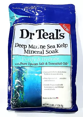 Dr. Teal's Deep Marine Sea Kelp Mineral Soak Purify & Hydrate Epsom Salt... • £23.35