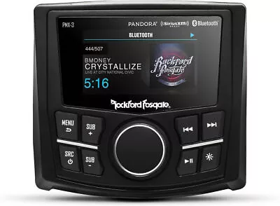 Rockford Fosgate PMX-3 Marine UTV BOAT Motorcycle Media Receiver W/ Camera Input • $404.99