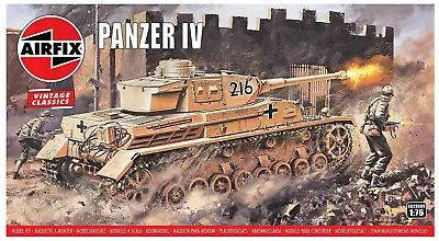 $11.99 • Buy Airfix Vintage Classic Panzer IV F1/F2 1:76 Scale Plastic Model Tank A02308V