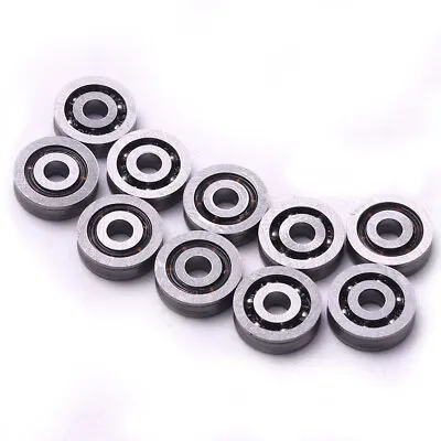 $8.03 • Buy 10pcs 3x10x3mm Miniature Deep V Groove Pulley Wheels Roller 603VV Ball Bearings