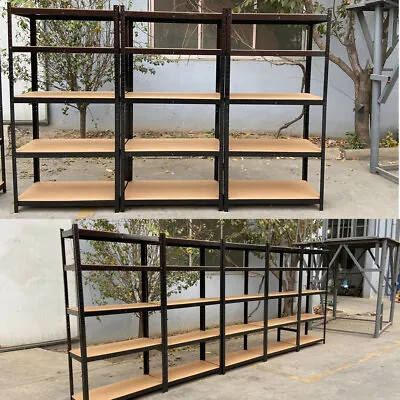 5 Tier Shelving Unit Boltless Garage Racking Heavy Duty Metal Shelf Shed Storage • £37.55