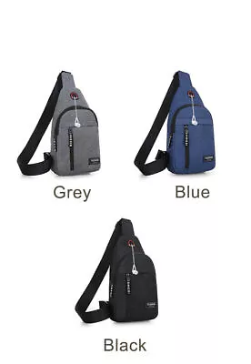 Small Chest Bag Pack Sport Shoulder Sling Cross Body Bag Outdoor Travel Backpack • £4.99