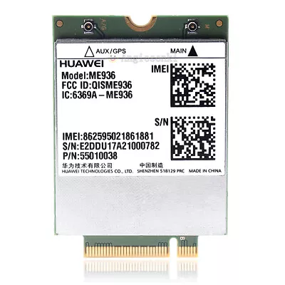 Huawei ME936 4G LTE Module NGFF Quad-band EDGE GPRS GSM Penta-band DC-HSPA+/HSP • $22.99