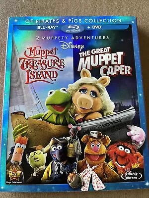 Disney Muppets Treasure Island And The Great Muppet Caper Blu-ray And DVD • $10.99