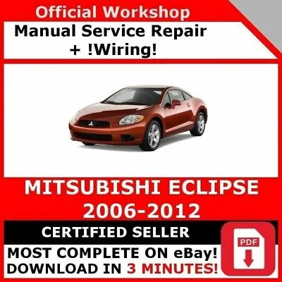 Factory Workshop Service Repair Manual Mitsubishi Eclipse 2006-2012 +wiring • $10.56