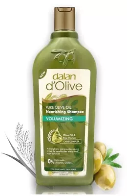 Dalan D'Olive Pure Olive Oil Nourishing 400ml Volumizing Shampoo PH Balanced • £11.99