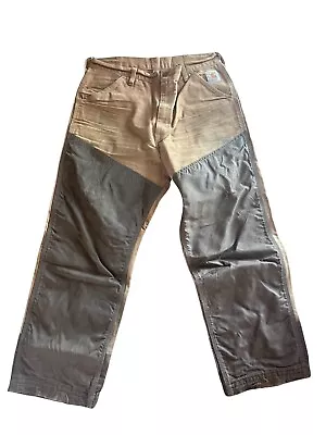 Vintage Carhartt Mens Field Brush Pants Brown USA Made Canvas Pants • $39.09