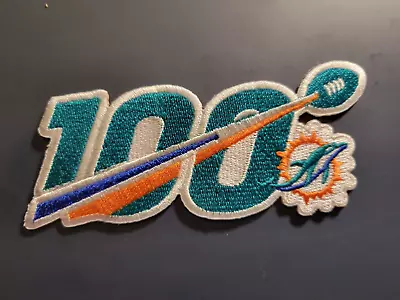 NFL 100th Anniversary Miami Dolphins Logo Patches Football 4” Iron On • $4.25