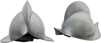 Spanish Morion Helmet Carbon Steel Wearable Comfortable With Strap Inner Lining • $55.09