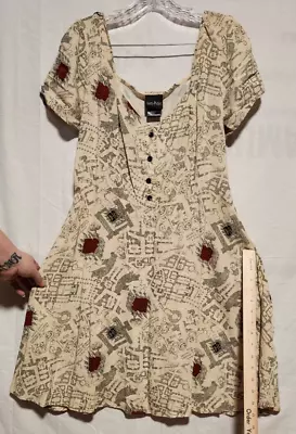 Harry Potter Marauder's Map Women's Dress Size XL • $15