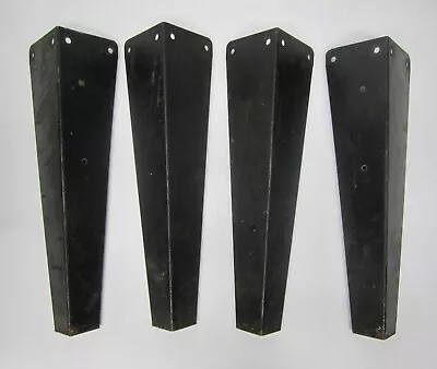 Set 4 Vtg Industrial Machine Coffee Table Legs Metal Steel Corner Mount 22  • $44.96