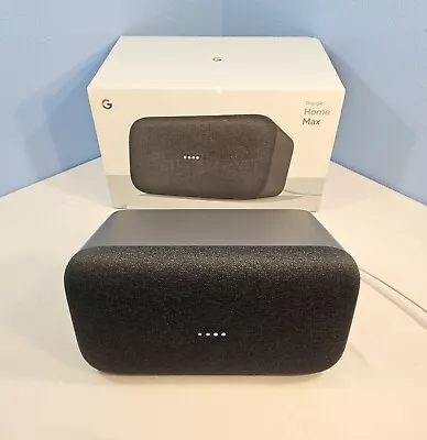 Google Home Max Smart Assistant - Charcoal - Excellent Condition! • $229