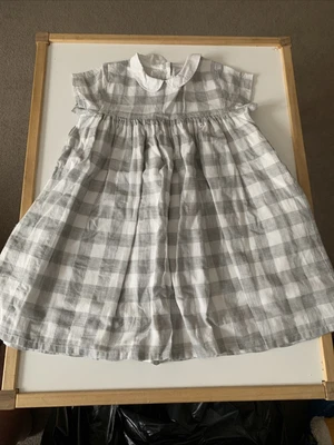 £0.99 • Buy Girls Grey Check Dress 2-3 Years Mamas & Papas