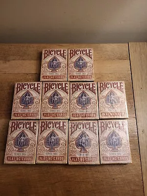 NEW 2020 Bicycle Series 1900 Red Marked Playing Cards Deck By Ellusionist- • $50