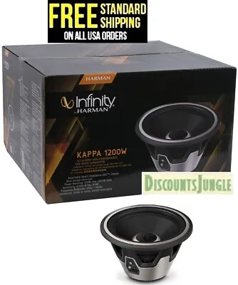 Infinity Kappa 1200w 12  Car Audio Subwoofer W/ Selectable 2 Or 4-ohm Impedance • $123.95