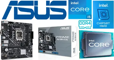 £409.95 • Buy Intel Core I5 12600K + Asus H610M-K D4 Motherboard + 16GB DDR4 RAM Bundle