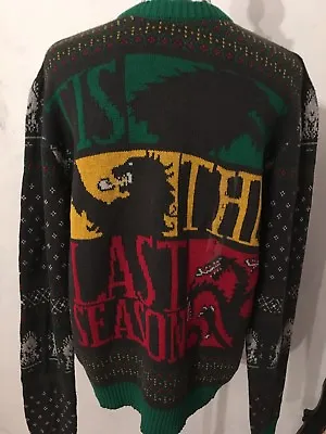 $29.95 • Buy Game Of Thrones Ugly Christmas Sweater ‘Tis The Last Season Men’s Size Large