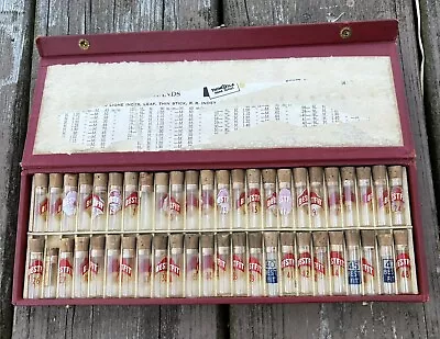 Vintage Bestfit Watch Parts 48 Glass Tiny Tubes With Corks  In Case Steampunk • $35
