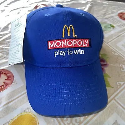 Vintage 2010 McDonald's Monopoly  Play To Win  Employee Sample Hat  Y2K • $23.95