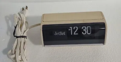 Vintage Jetset Electronic Flip Clock Model 3500 Tested Working VGUC  RARE • $29.99